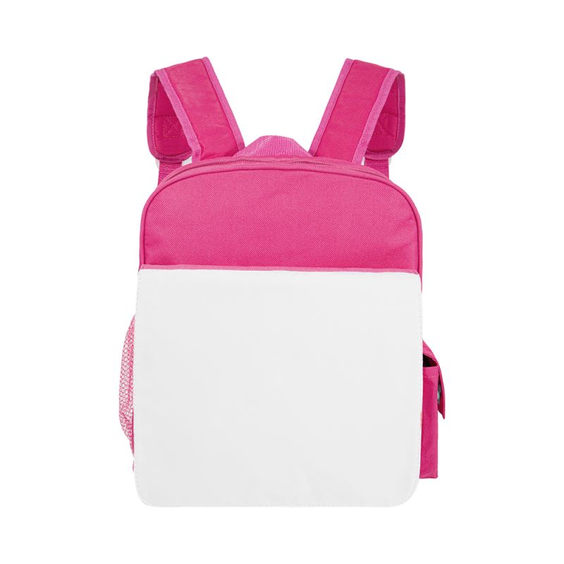 Sublimation blank hot pink kids backpack