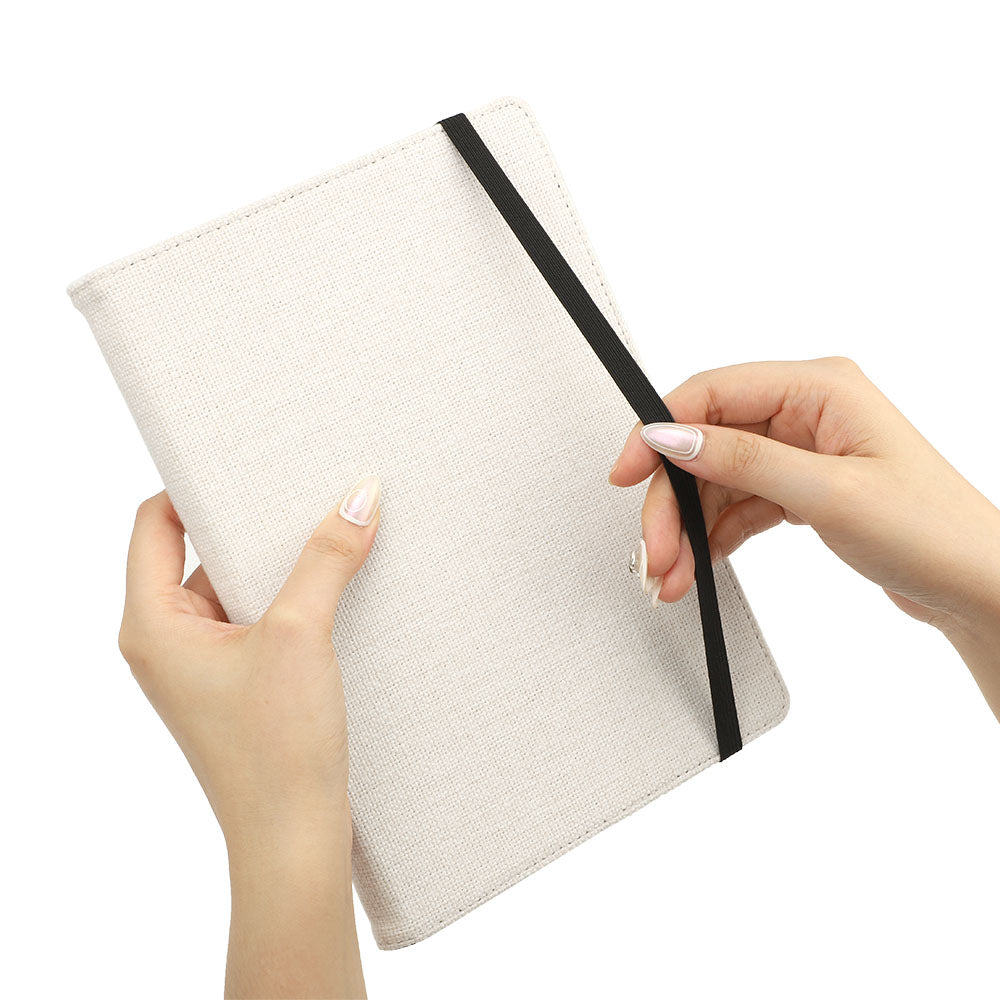 Linen Notebook-A6-with Blank Paper Inner-60pcs