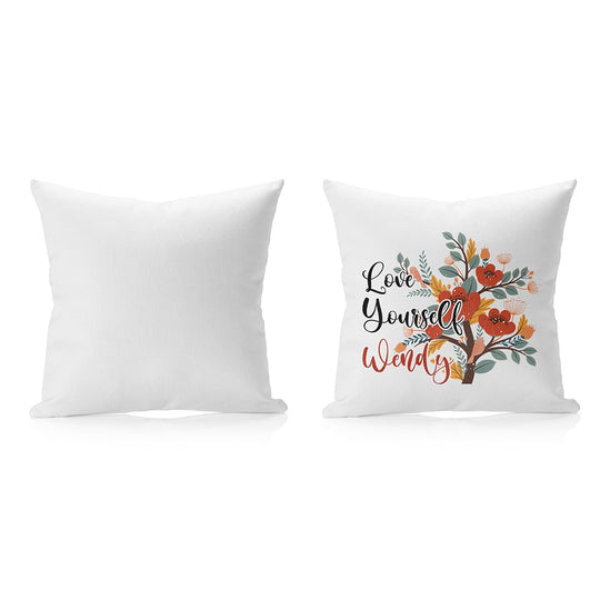 Sublimation pillow case Linen Cushion, Pure white