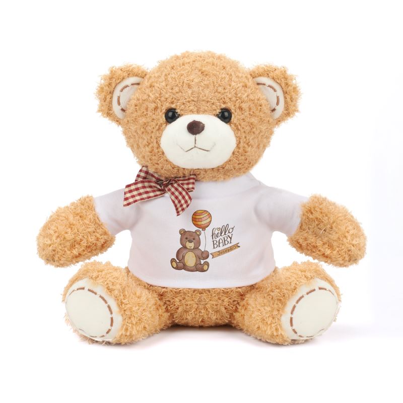 Teddy Bear with T-shirt 18cm Hight  - 50pcs