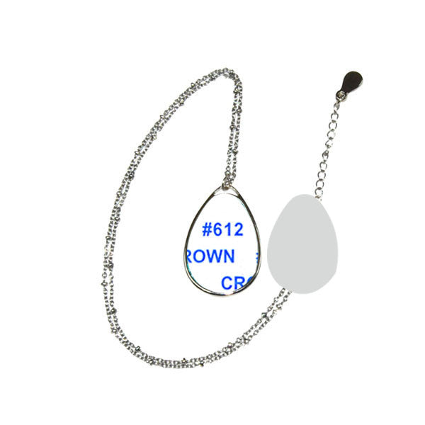 Water drop zinc necklace-100pcs 